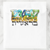 Sticker Rectangulaire Bereshit (Sac)