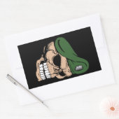Sticker Rectangulaire Beret vert crâne (Enveloppe)