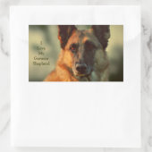 Sticker Rectangulaire Berger allemand (Sac)