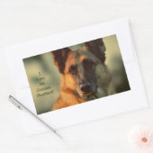 Sticker Rectangulaire Berger allemand (Enveloppe)