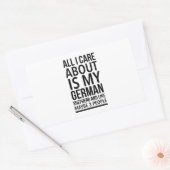 Sticker Rectangulaire Berger allemand drôle (Enveloppe)