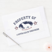 Sticker Rectangulaire Berger australien (Enveloppe)