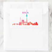 Sticker Rectangulaire Berlin coloré (Sac)