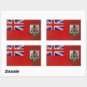 Sticker Rectangulaire Bermudes (Feuille)