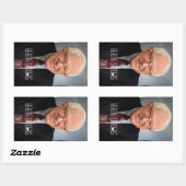 Sticker Rectangulaire Bernie Sanders 2016 (Feuille)