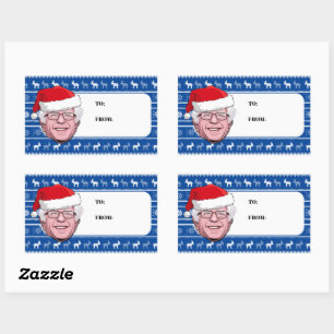 Sticker Rectangulaire BERNIE SANDERS Hanouka