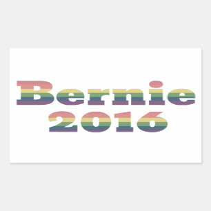 Sticker Rectangulaire Bernie Sanders pour le président 2016