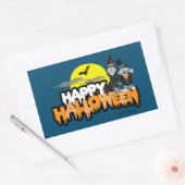 Sticker Rectangulaire Bert et Ernie | Bonne Halloween (Enveloppe)