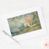Sticker Rectangulaire Berthe Morisot - Berger au repos (Enveloppe)
