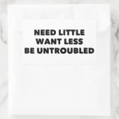 Sticker Rectangulaire Besoin De Peu De Souhaits Que Vous Soyez Moins Sûr (Sac)