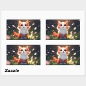 Sticker Rectangulaire Bête animal #0001 (Feuille)