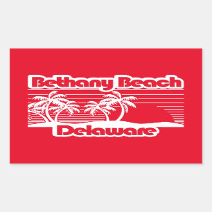 Sticker Rectangulaire Bethany Beach Delaware