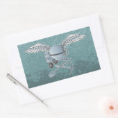 Sticker Rectangulaire Béton bleu-gris (Enveloppe)