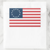Sticker Rectangulaire Betsy Ross (Sac)