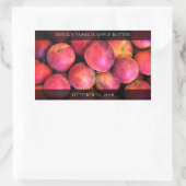 Sticker Rectangulaire Beurre à la pomme / Cidre / Sauce / Jam Jar (Sac)