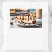 Sticker Rectangulaire Beurre d'arachide Cheesecake (Sac)