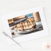 Sticker Rectangulaire Beurre d'arachide Cheesecake (Enveloppe)