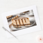 Sticker Rectangulaire Beurre d'arachide Cheesecake (Enveloppe)