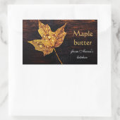 Sticker Rectangulaire beurre d'érable (Sac)