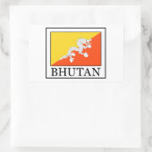 Sticker Rectangulaire Bhoutan (Sac)