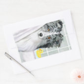 Sticker Rectangulaire Bi Bleu Shelter Bain (Enveloppe)