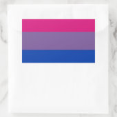 Sticker Rectangulaire Bi Flag Flies (Sac)