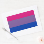 Sticker Rectangulaire Bi Flag Flies (Enveloppe)