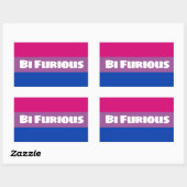 Sticker Rectangulaire Bi Furious (Feuille)