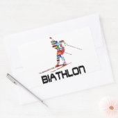 Sticker Rectangulaire Biathlon (Enveloppe)