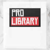 STICKER RECTANGULAIRE BIBLIOTHÈME PRO (Sac)
