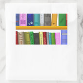 Sticker Rectangulaire bibliothèque bibliothèque bibliothèque lecture (Sac)