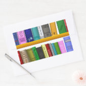 Sticker Rectangulaire bibliothèque bibliothèque bibliothèque lecture (Enveloppe)