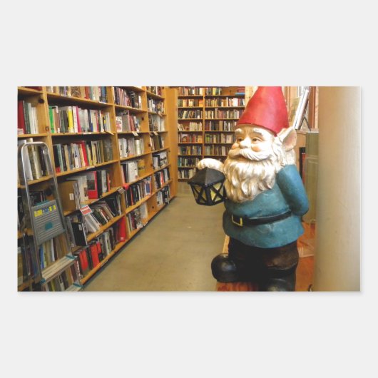 Sticker Rectangulaire Bibliothèque Gnome I (Devant)