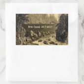 Sticker Rectangulaire Bicentenaire du canal Erie historique (Sac)