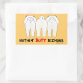 Sticker Rectangulaire Bichons à boutons (Sac)