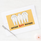 Sticker Rectangulaire Bichons à boutons (Enveloppe)