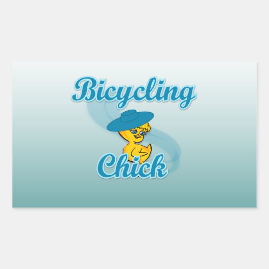 Sticker Rectangulaire Bicyclage Chick #3 (Devant)