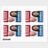 Sticker Rectangulaire BIDEN pour le président, KAMALA HARRIS pour le vic (Feuille)