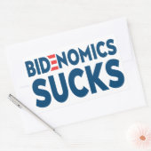 Sticker Rectangulaire Bidenomics Sucks (Enveloppe)
