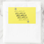 Sticker Rectangulaire Biélorussie Fleur nationale de maïs (Sac)