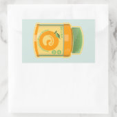Sticker Rectangulaire Bien-être vitamine C (Sac)