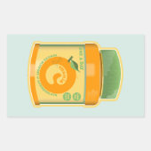 Sticker Rectangulaire Bien-être vitamine C (Devant)