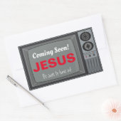 Sticker Rectangulaire Bientôt Jesus TV (Enveloppe)