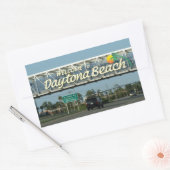 Sticker Rectangulaire Bienvenue à Daytona Beach (Enveloppe)