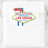 Sticker Rectangulaire Bienvenue à Fabulous Las Vegas Noël (Sac)