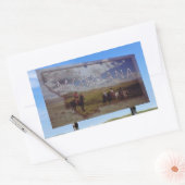 Sticker Rectangulaire Bienvenue au Montana (Enveloppe)