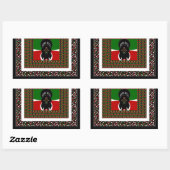 Sticker Rectangulaire Bienvenue sur Magical Kenya : Hakuna Matata (Feuille)