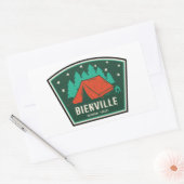 Sticker Rectangulaire Bienville National Forest Camping (Enveloppe)