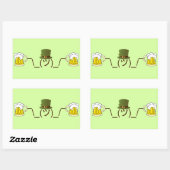 Sticker Rectangulaire Bière d'élevage irlandaise (Feuille)