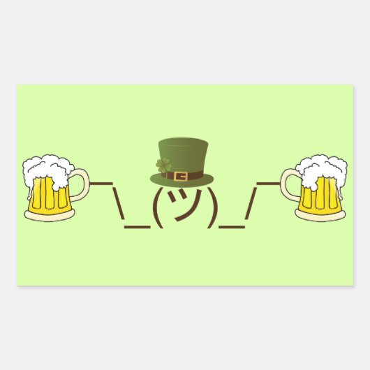 Sticker Rectangulaire Bière d'élevage irlandaise (Devant)